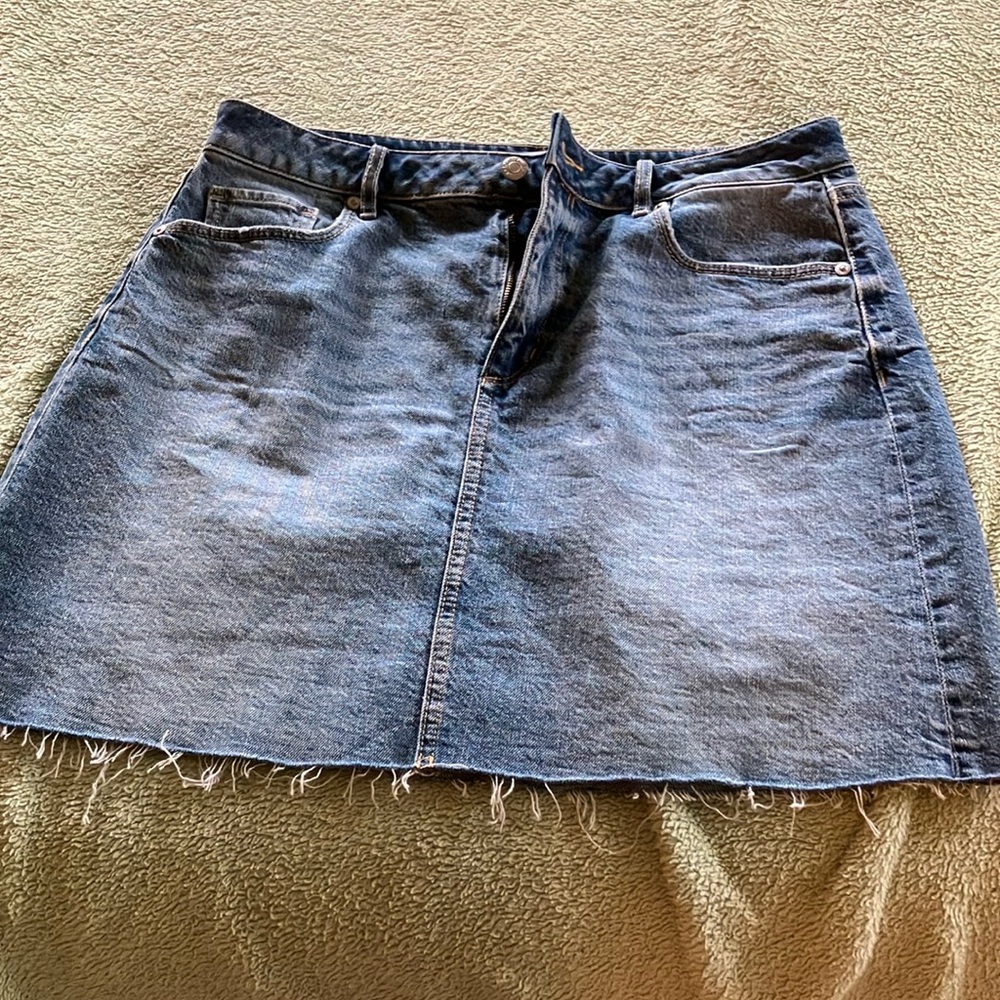 Loft Denim Blue Women's Skirt